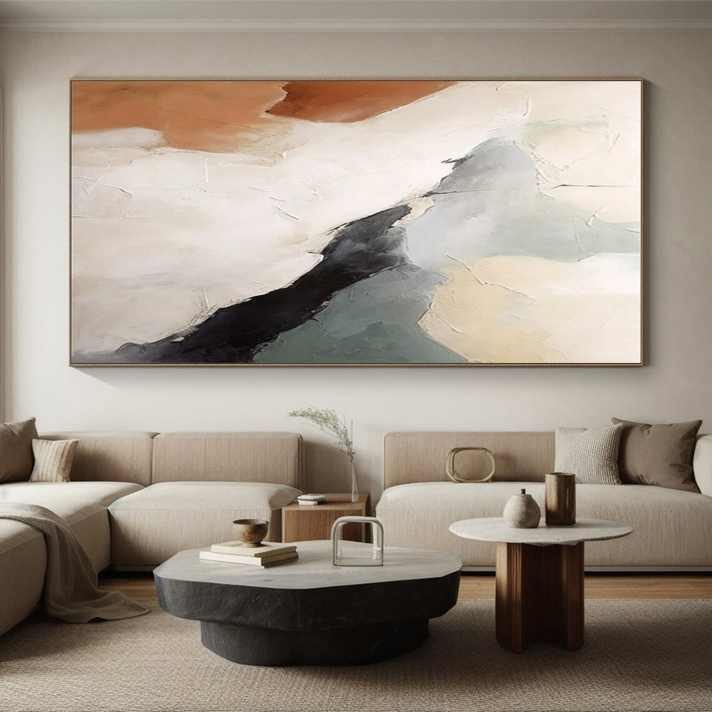 Large-Scale Modern Abstract Wall Art for Yoga Studio Meditation Rooms