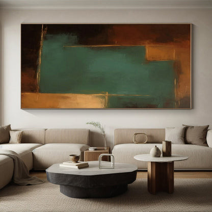 Oversized Custom Hand-Painted Abstract Wall Art for Home Indoor Pool Lounge Wall LargeART0601