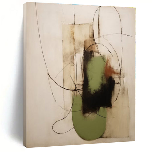 Colossal Hand-Painted Contemporary Abstract Mural for Office Training Halls