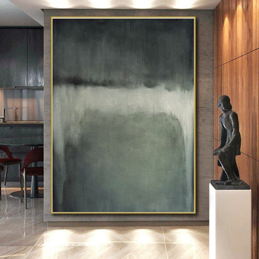 Super-Sized Custom Hand-Painted Abstract Painting for Home Wine Cellar Barrel Wall LargeART0630