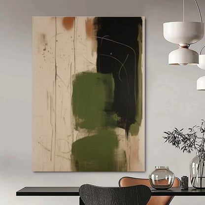 Large-Scale Hand-Painted Custom Abstract Canvas for Office Conference Rooms