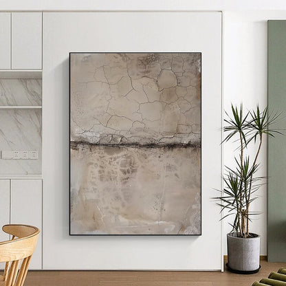 Oversized Hand-Painted Abstract Canvas for Hallway Picture Wall