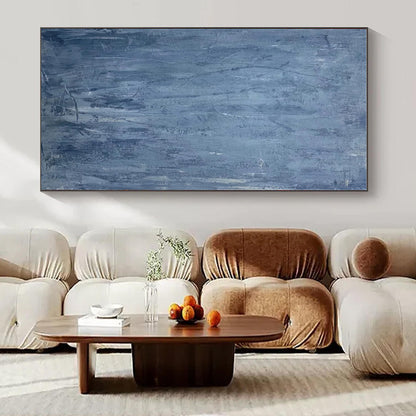 Large Custom Hand-Painted Abstract Mural for Office Sales Departments