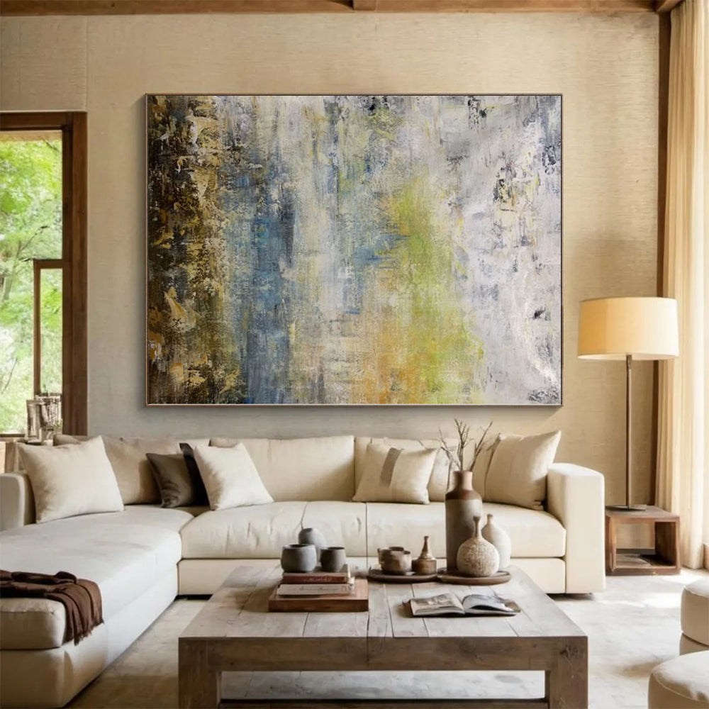 Colossal Made-to-Order Abstract Wall Art for Reading Nook Alcove