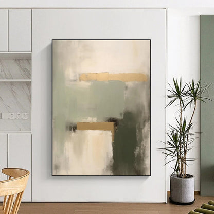 Monumental Custom Hand-Painted Abstract Art for Guest Room Hospitality Wall