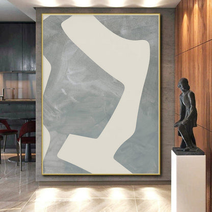 Massive Custom Abstract Painting for Home Library Reading Nook Wall