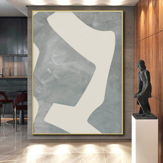 Massive Custom Abstract Painting for Home Library Reading Nook Wall