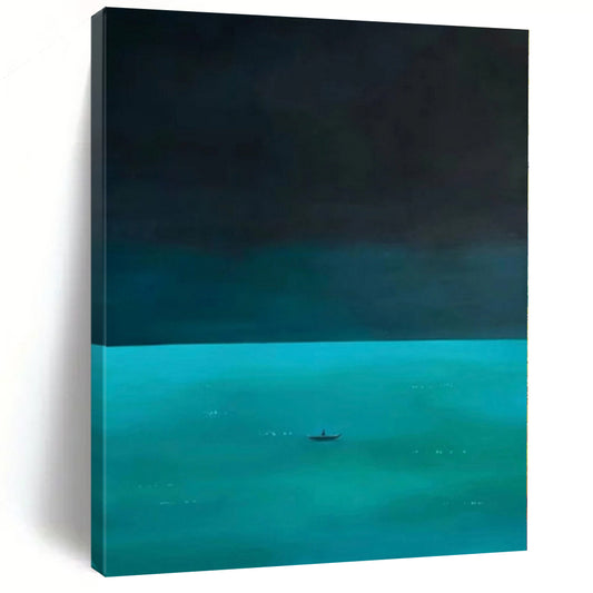 Large Abstract Canvas for Laundry Room Sink Areas - Custom Acrylic on Canvas