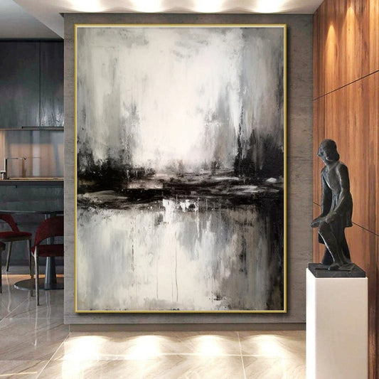Large Modern Abstract Wall Decor for Senior Living Community Activity Rooms