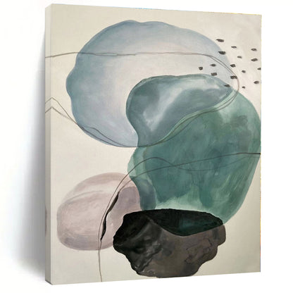 Mammoth Made-to-Order Abstract Canvas for Kitchen Island Back Wall