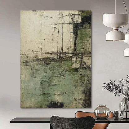 Monumental Abstract Painting for Wine Cellar Interiors - Commissioned Oil on Linen