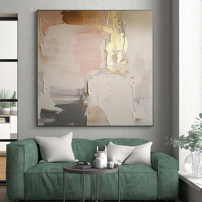 Custom Oversized Hand-Painted Abstract Canvas for Living Room