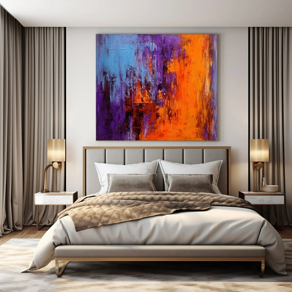 Large-Scale Hand-Painted Contemporary Abstract Mural for Hotel Children’s Playrooms