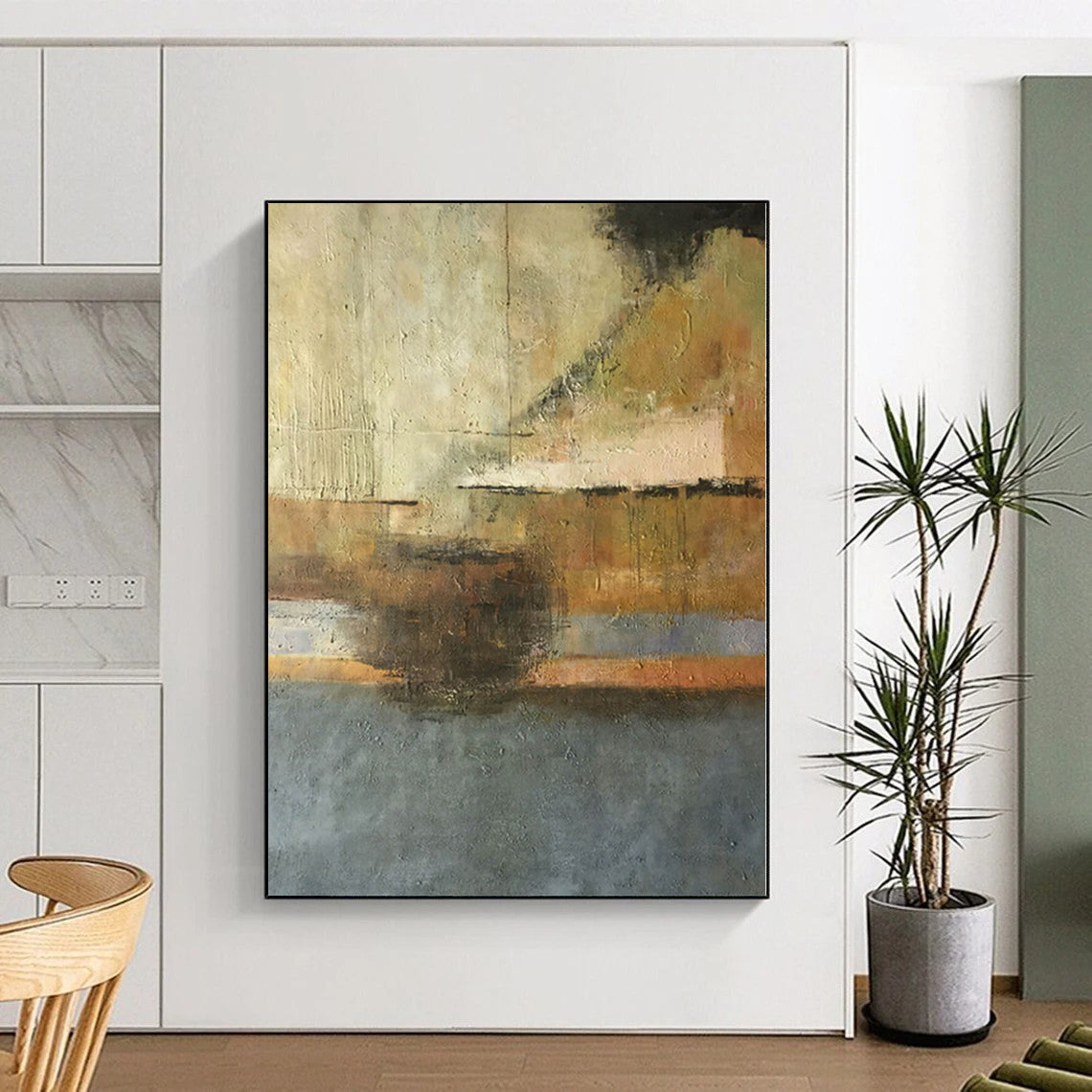 Oversized Custom Abstract Canvas for Pet Play and Rest Areas