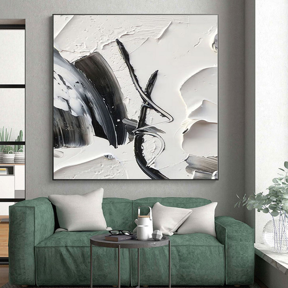 Giant Made-to-Order Abstract Painting for Living Room Fireplace Mantels