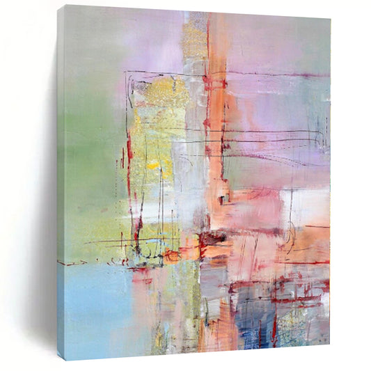 Grand Abstract Painting for Wine Barrel Cellar Interiors - Made to Order Acrylic on Linen