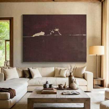 Monumental Custom Abstract Art for Guest Room Feature Walls