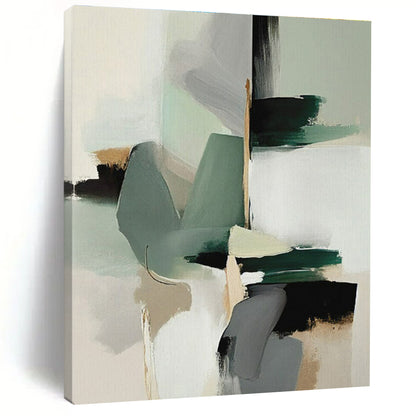 Vast Contemporary Abstract Canvas for Sunroom Natural Light Enhancement in Modern Homes