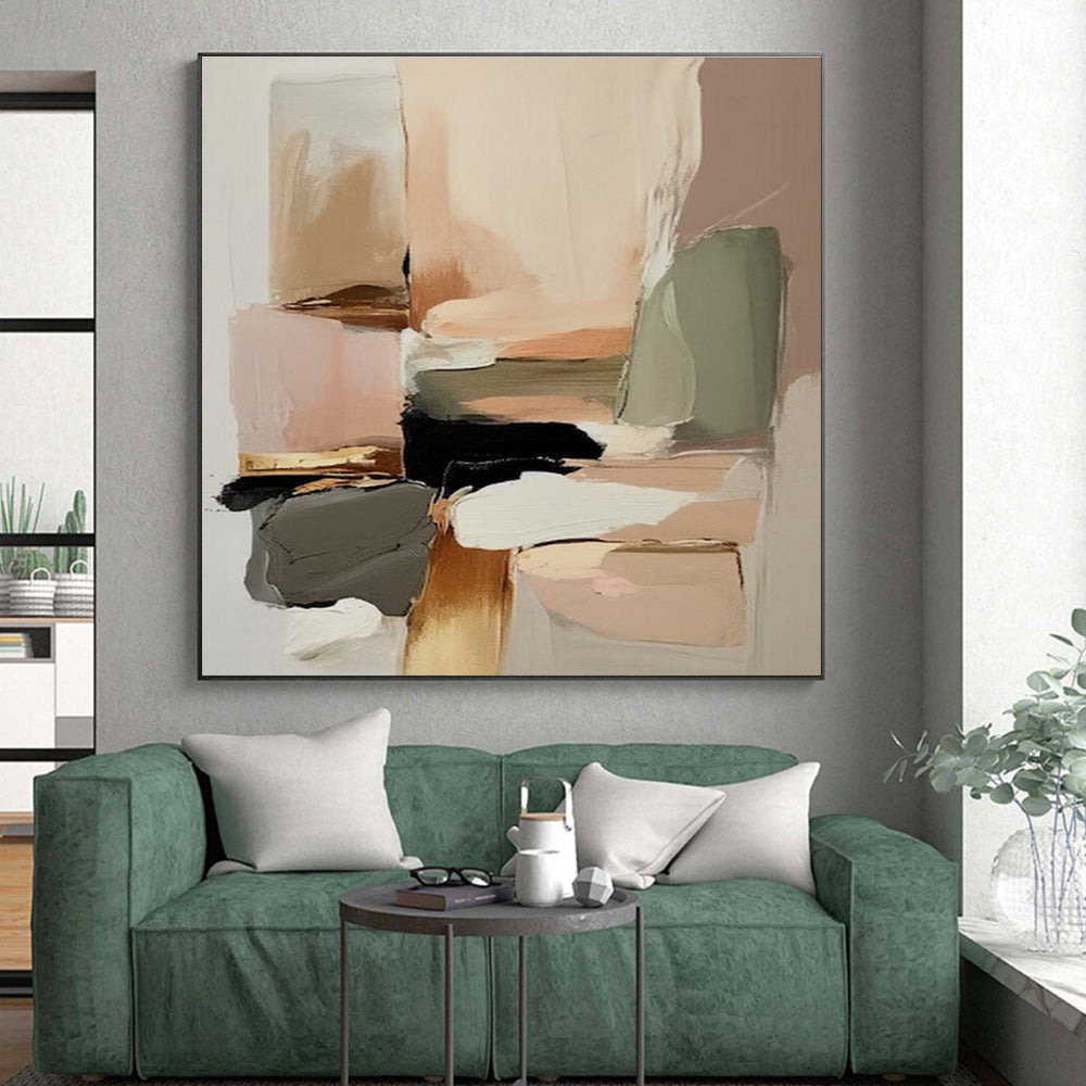 Extra-Huge Contemporary Abstract Painting for Modern Home Library Study Desk Wall
