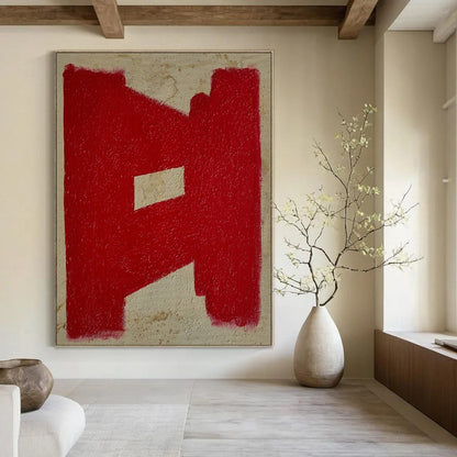 Huge Hand-Painted Contemporary Abstract Painting for Trendy Bar Lounges