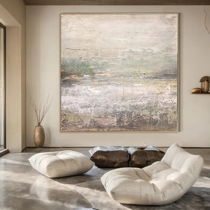 Oversized Handcrafted Abstract Canvas for Performing Arts Center Foyers