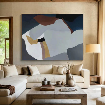 Staggering Custom Abstract Painting for Hallway Passage