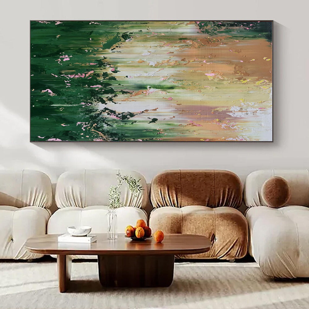 Hand-Painted Bespoke Abstract Canvas for Bar & Hotel Pool Decks