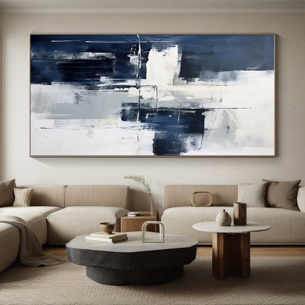 Large-Scale Modern Abstract Wall Art for Home Wine Cellar Elegant and Sophisticated Vibe