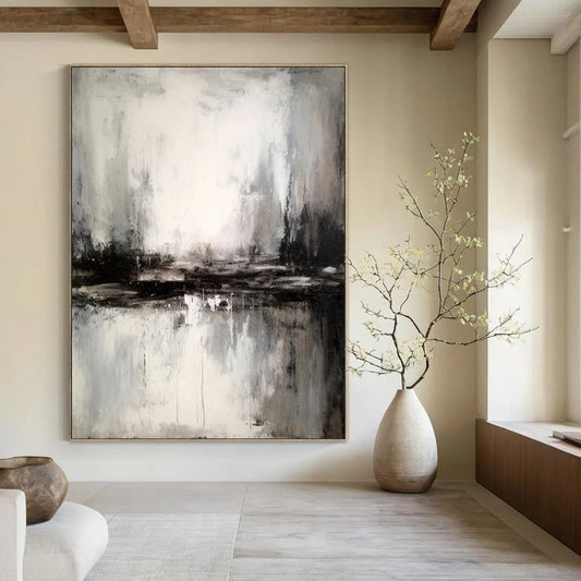 Large Contemporary Abstract Canvas for Family Reunion Banquet Halls