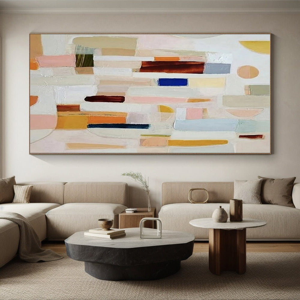 Colossal Tailored Hand-Painted Abstract Wall Art for Art Studios LargeART0659