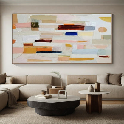 Colossal Tailored Hand-Painted Abstract Wall Art for Art Studios LargeART0659