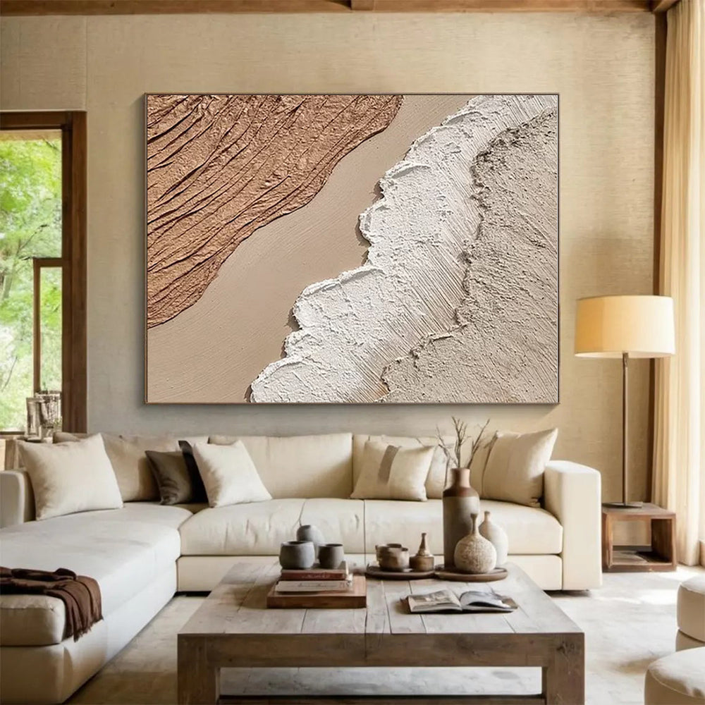 Oversized Abstract Wall Art for Hallway Staircase Visual Flow LargeART0673