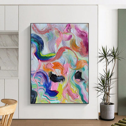 Super-Sized Custom Abstract Wall Art for Home Craft Room Storage Wall