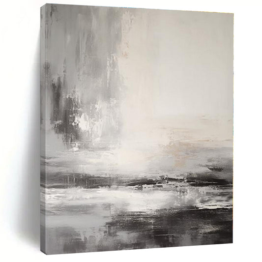 Oversized Custom Hand-Painted Abstract Painting for Office and Hotel Executive Suites