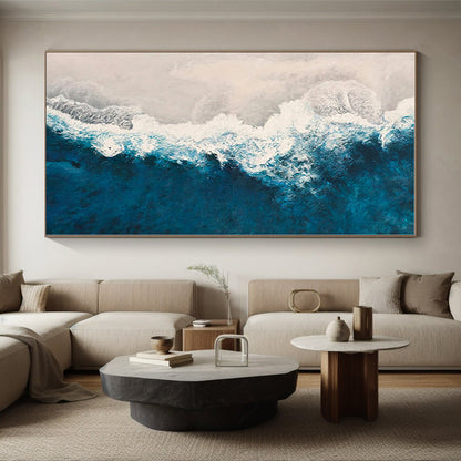 Extra-Large Made-to-Order Abstract Painting for Home Music Studio Wall