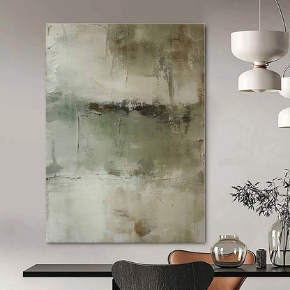 Oversized Custom Hand-Painted Abstract Painting for Office and Bar