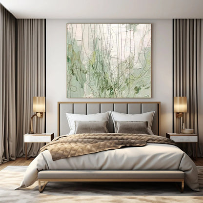 Large Abstract Canvas for Secret Passageway Interiors - Commissioned Mixed Media on Canvas