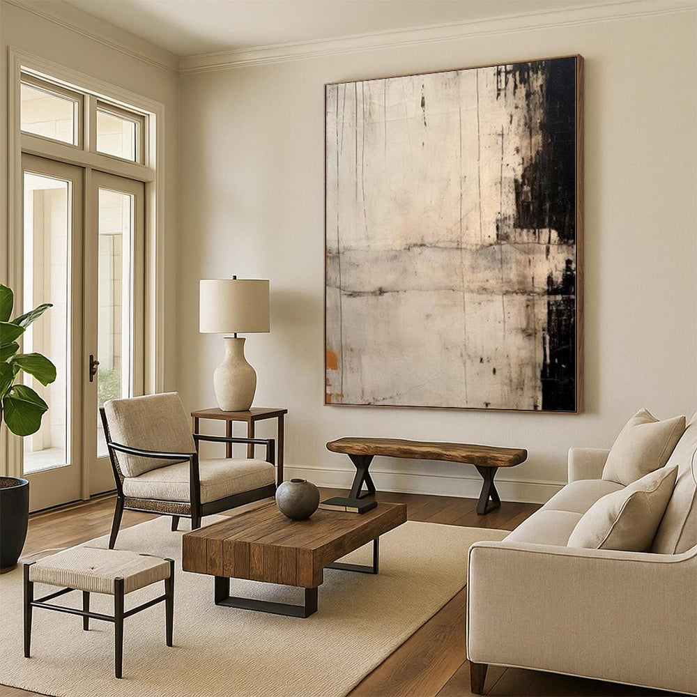 Monumental Custom Abstract Art for Master Bedroom Feature Walls