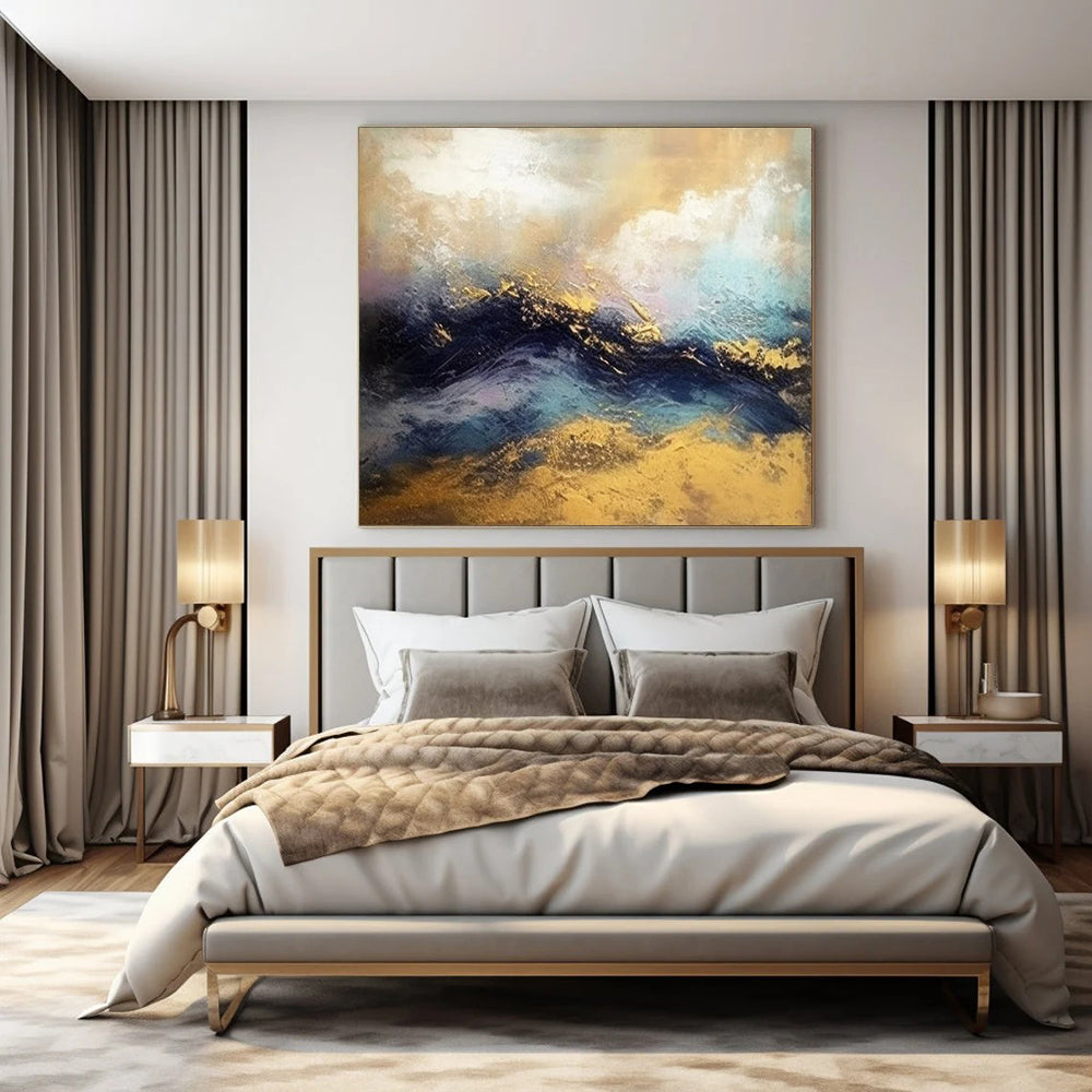 Giant Contemporary Abstract Painting for Technology Startup Office Breakout Areas