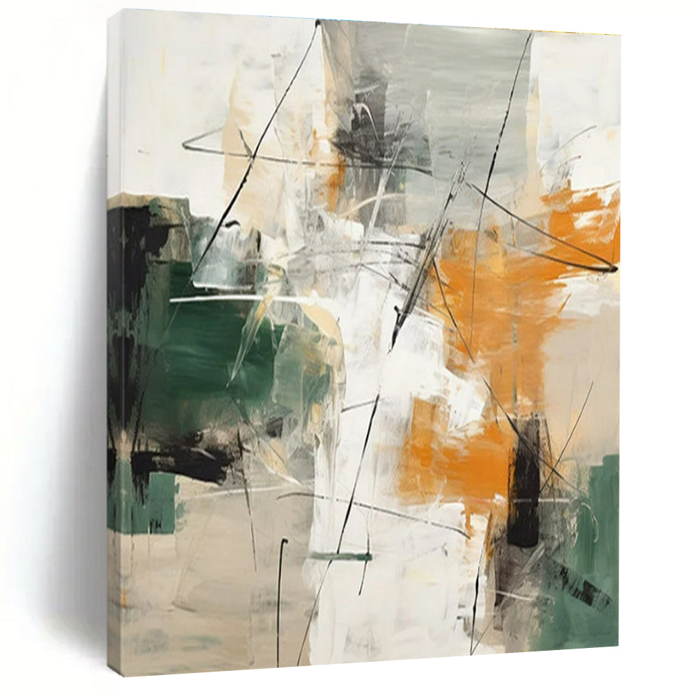 Monumental Contemporary Abstract Canvas for Home Indoor Poolside Relaxing Oasis
