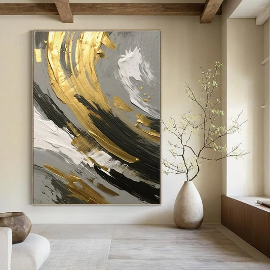 Ethereal Fairyland Hand-Painted Abstract Mural for Magical Bedrooms