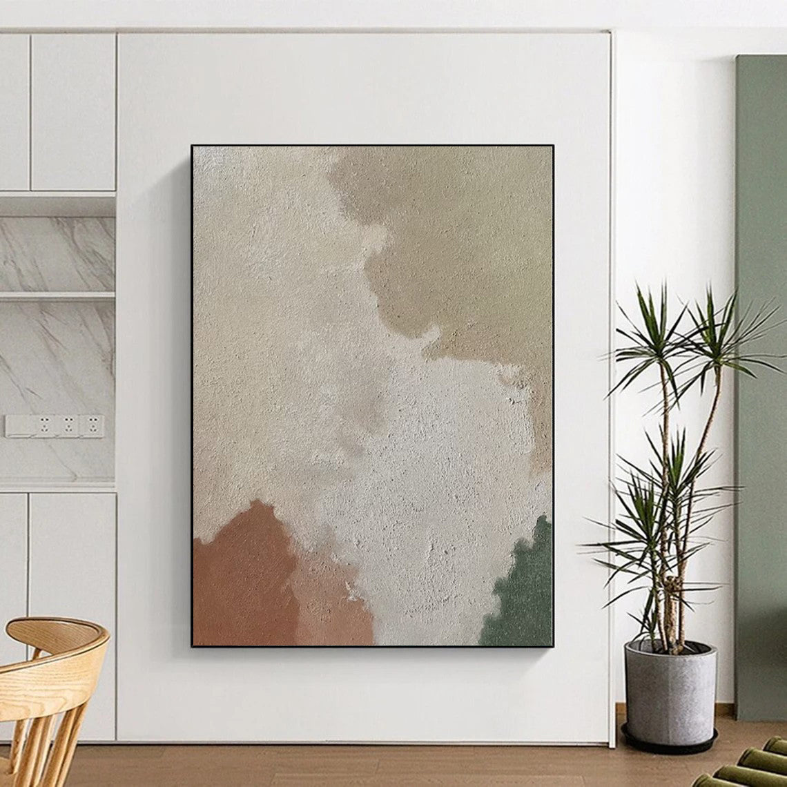 Mammoth Custom Abstract Canvas for Home Indoor Pool Feature Wall