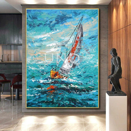 Huge Modern Abstract Art for Co-Working Space Collaboration Zones