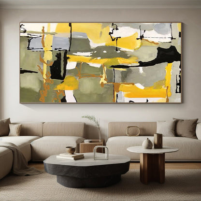Large Custom Abstract Art for Bathroom Bathtub Alcove Walls