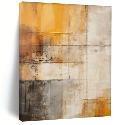 Oversized Hand-Painted Modern Abstract Painting for Family Home Guest Suites