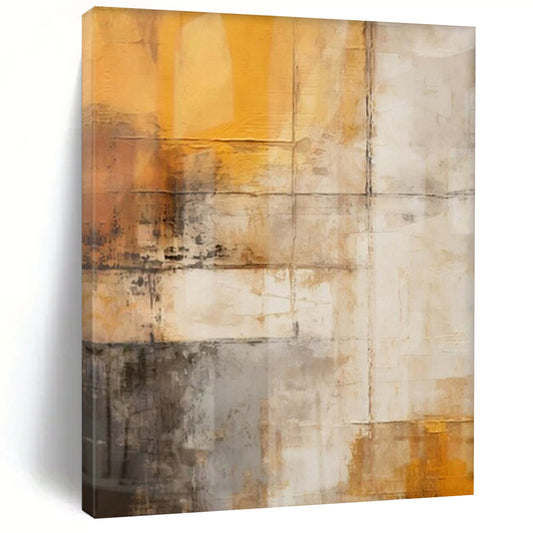 Oversized Hand-Painted Modern Abstract Painting for Family Home Guest Suites