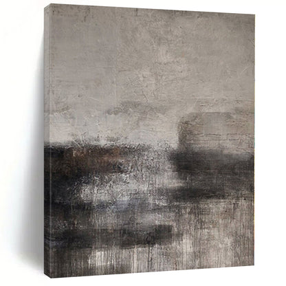 Monumental Handcrafted Abstract Canvas for Cultural Center Atriums