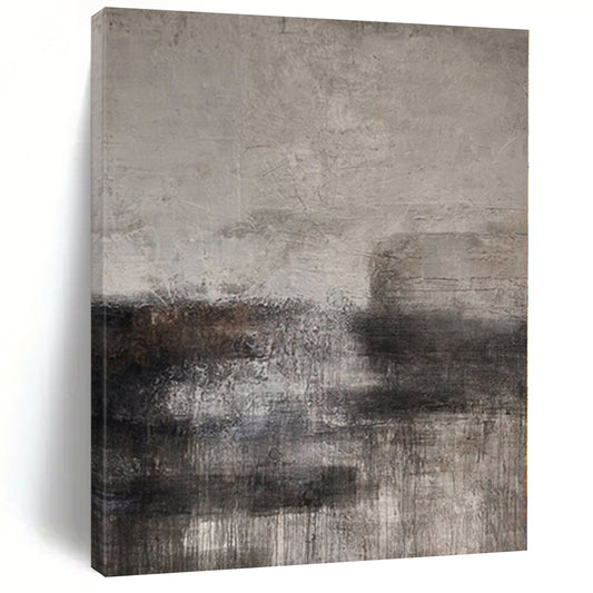 Monumental Handcrafted Abstract Canvas for Cultural Center Atriums