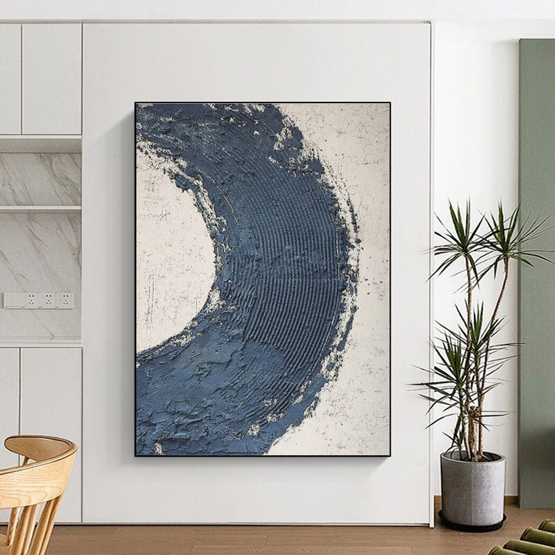 Colossal Made-to-Order Abstract Wall Art for Entryway Console Table Wall