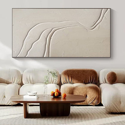 Colossal Hand-Painted Contemporary Abstract Canvas for Family Home Entry Foyers